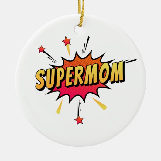 Supermam Retro Comic Pop Art | ORNAMENT (Voorkant)
