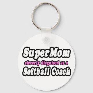 SuperMam... Softball Coach Sleutelhanger