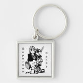 Supermama Custom Name Moederdag Sleutelhanger (Voorkant)