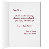 Supermama met penseel, grappige Moederdag-groet (Binnen (Rechts))