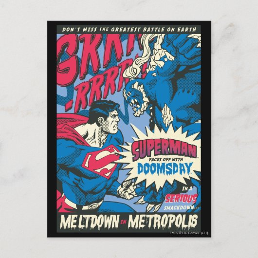 Superman 13 briefkaart (Voorkant)