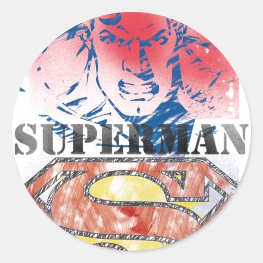 Superman 28 ronde sticker (Voorkant)