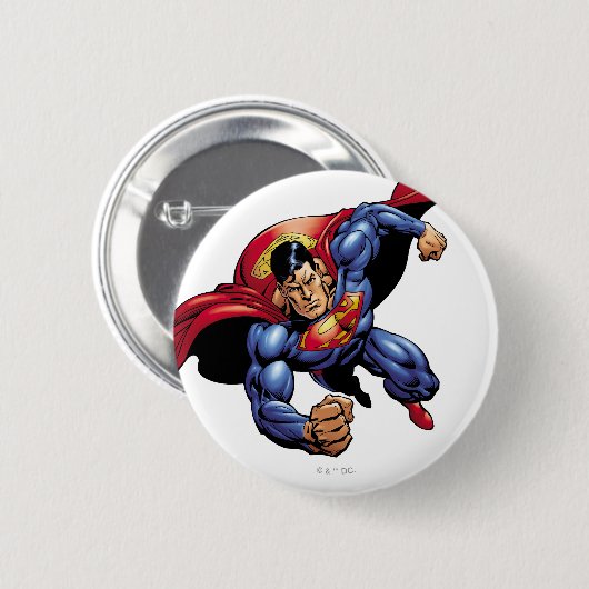 Superman 31 ronde button 5,7 cm (Voorkant /achterkant)