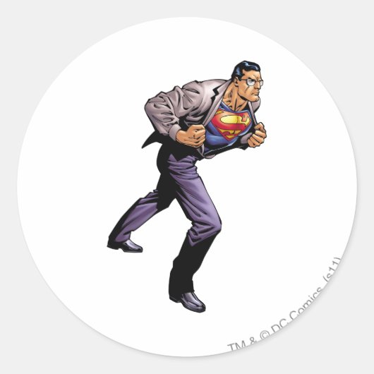 Superman 46 ronde sticker (Voorkant)