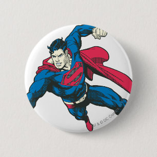Superman 4 ronde button 5,7 cm