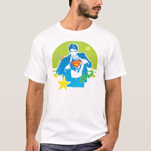Superman 80-stijl t-shirt (Voorkant)