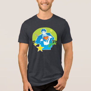 Superman 80-stijl Tri-Blend shirt