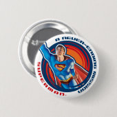 Superman A-missie zonder einde Ronde Button 5,7 Cm (Voorkant /achterkant)