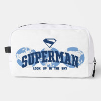 Superman aan de overkant van het Wereldbol