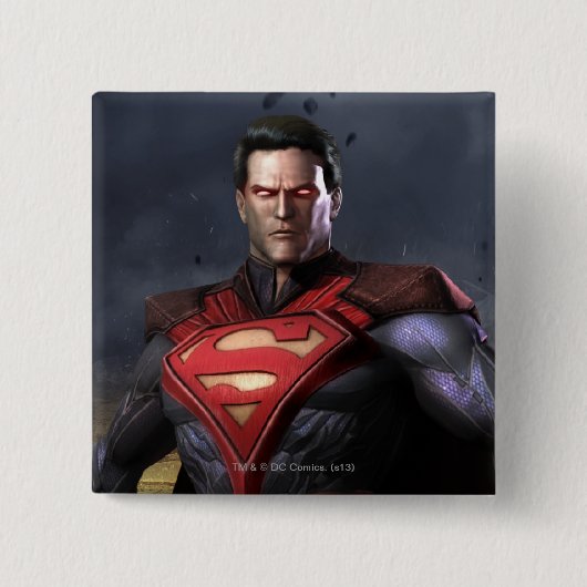 Superman Alternate Vierkante Button 5,1 Cm (Voorkant)