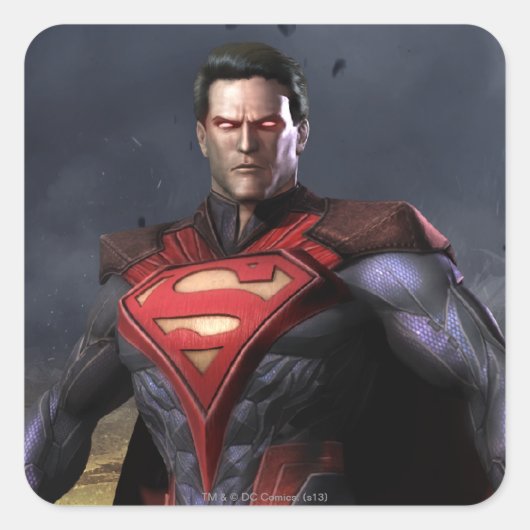Superman Alternate Vierkante Sticker (Voorkant)