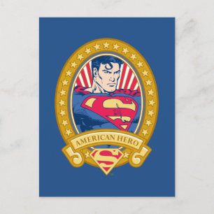 Superman American Hero Briefkaart
