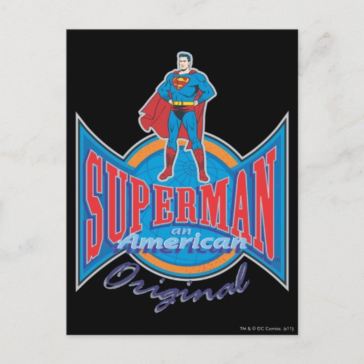 Superman American Original Briefkaart (Voorkant)