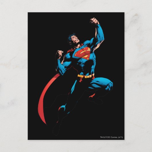Superman Arms opgetild Briefkaart (Voorkant)