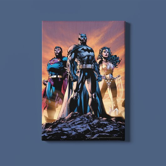 Superman, Batman en Wonder Woman Trinity Canvas Afdruk