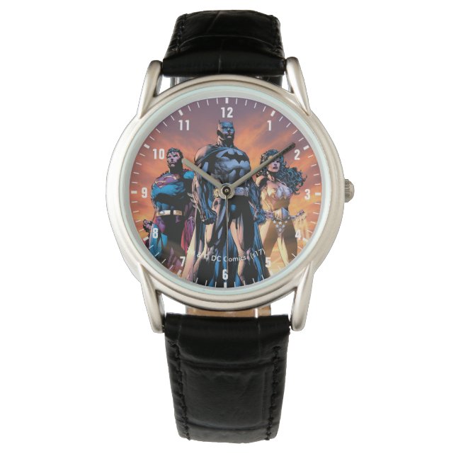 Superman, Batman en Wonder Woman Trinity Horloge (Voorkant)