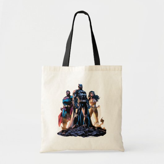 Superman, Batman en Wonder Woman Trinity Tote Bag (Voorkant)