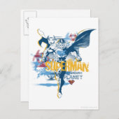 Superman Bio-ontwerp Briefkaart (Voorkant / Achterkant)