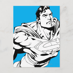 Superman Black en White 1 Briefkaart