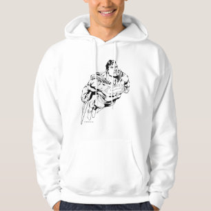 Superman Black en White 1 Hoodie
