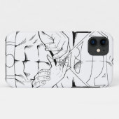 Superman Black en White 3 Case-Mate iPhone Case (Achterkant (horizontaal))