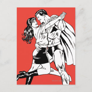 Superman Black en White 4 Briefkaart