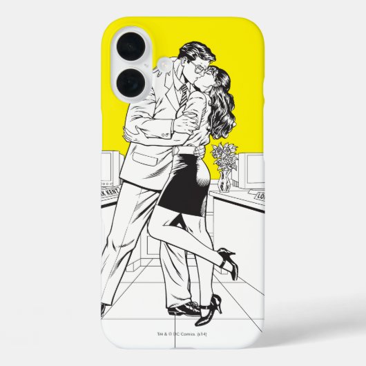 Superman Black en White 5 Case-Mate iPhone Case (Achterkant)