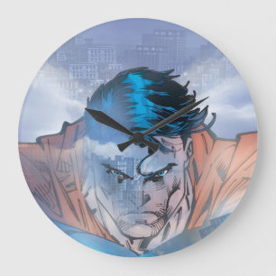 Superman - blauw grote klok