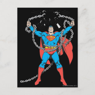 Superman Breaks Chains Briefkaart
