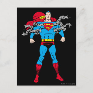 Superman Breaks Chains Briefkaart