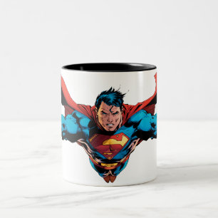 Superman cape vliegen tweekleurige koffiemok