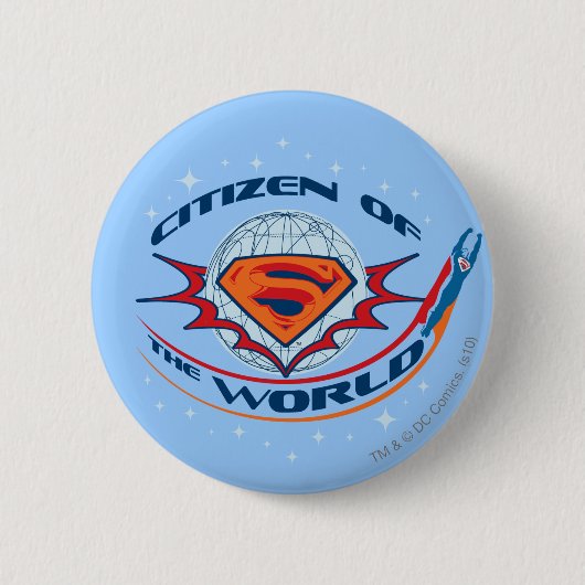 Superman Citizen of the World Ronde Button 5,7 Cm (Voorkant)