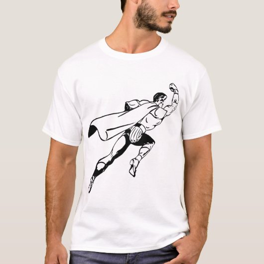 Superman – Classic Black & White T-shirt (Voorkant)