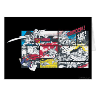 Superman Comic Book Collage