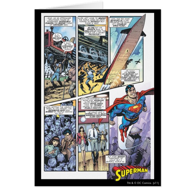 Superman Comic Panel - Clark's Origins 2 (Voorkant)