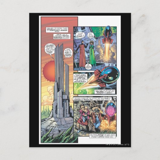 Superman Comic Panel - Clark's Origins Briefkaart (Voorkant)