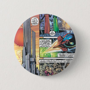 Superman Comic Panel - Clark's Origins Ronde Button 5,7 Cm