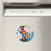 Superman Comic Panel - Lois Plunges Magneet (Insitu (Vaatwasser))