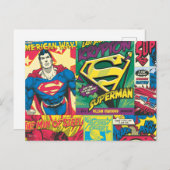 Superman Comic Panels Briefkaart (Voorkant / Achterkant)