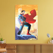 Superman Daily Planet Canvas Afdruk (Insitu (Woonkamer))