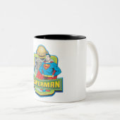 Superman - Daily Planet Tweekleurige Koffiemok (Voorkant rechts)