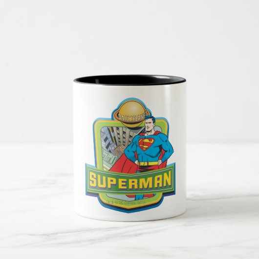 Superman - Daily Planet Tweekleurige Koffiemok (Center)