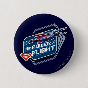 Superman De kracht van de vlucht Ronde Button 5,7 Cm