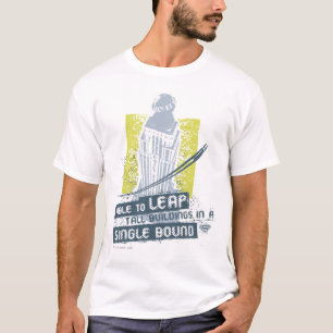 Superman die hoge gebouwen kan verlaten t-shirt