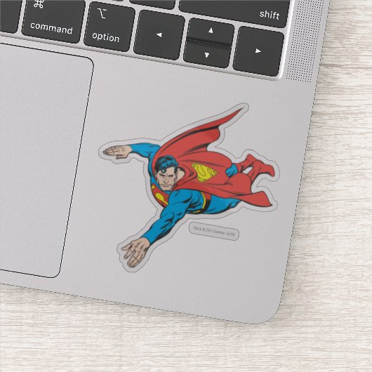 Superman Dives links Sticker (Detail)