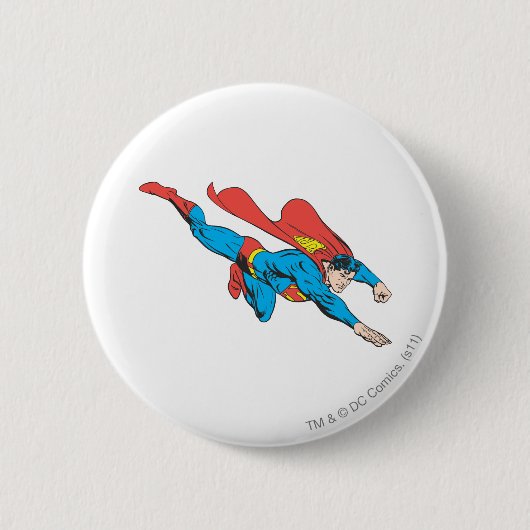 Superman Dives right Ronde Button 5,7 Cm (Voorkant)