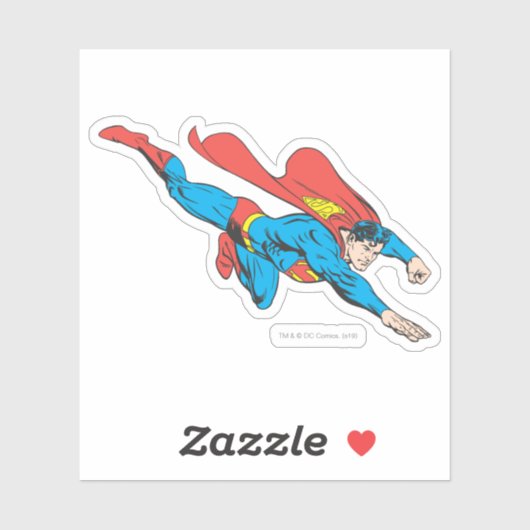 Superman Dives right Sticker (Vel)
