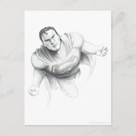 Superman Drawing Briefkaart (Voorkant)