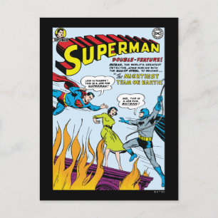 Superman (dubbelfunctie met Batman) Briefkaart