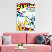 Superman (dubbelfunctie met Batman) Canvas Afdruk (Insitu (Woonkamer))